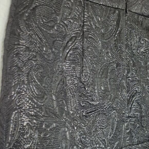 J. Crew Origami Faux Wrap Mini Skirt in Black Metallic Matelassé - Picture 5 of 13